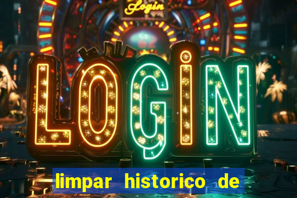 limpar historico de apostas bet365